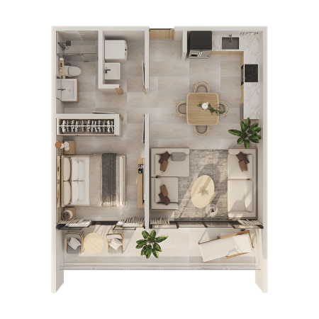 PLANTA AXONOMETRICA PALM